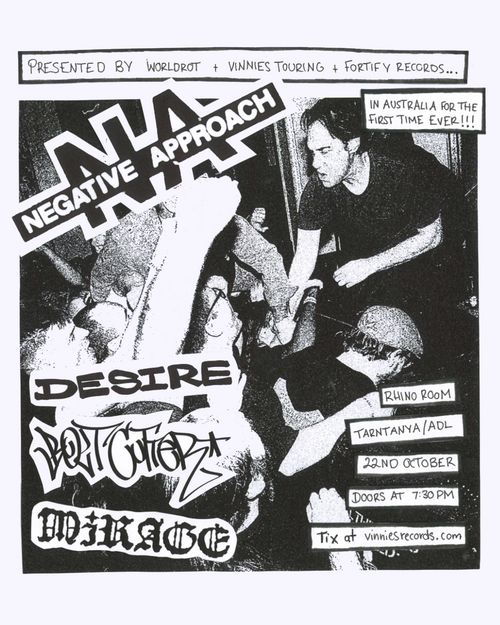 Negative Approach (USA) + Supports 18+