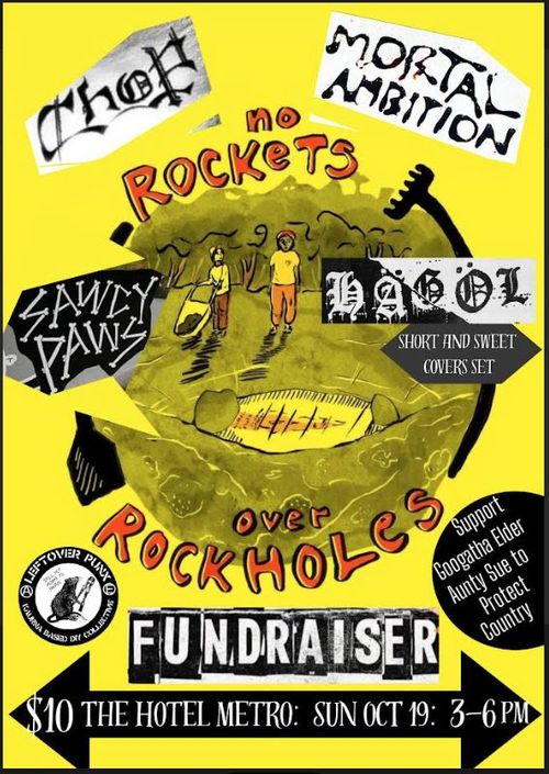 No Rockets Over Rockholes - LOP Fundraiser for Aunty Sue
